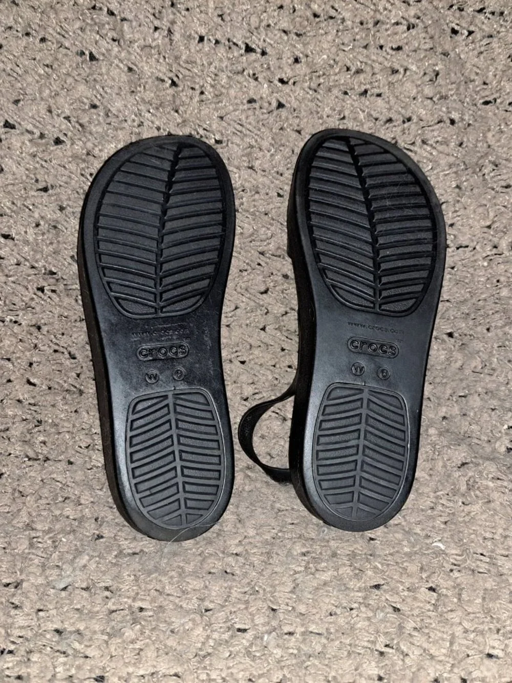 CROCS-Brooklyn-Low Wedge Platform Sandals-LiteRide-Sz 6-Excellent - Picture 8 of 8